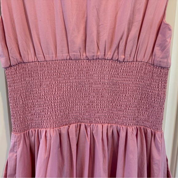 NWT Anthropologie The Tommie Zip Front Pink Midi Dress - Picture 6 of 8